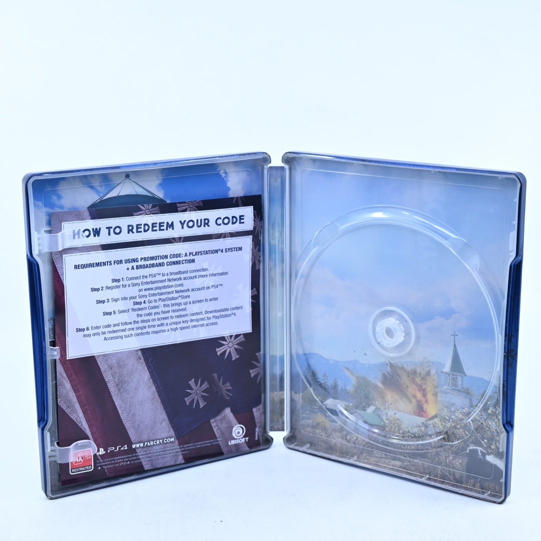 Far Cry 5 Deluxe Steelbook Edition - Sony Playstation 4 / PS4 Game - CODE UNUSED