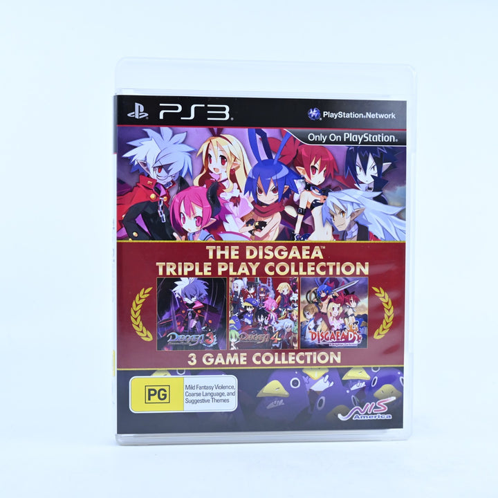The Disgaea Triple Play Collection - Sony Playstation 3 / PS3 Game + Manual
