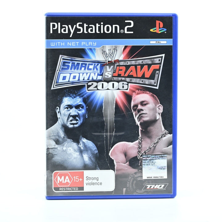 WWE Smackdown! vs. Raw 2006 - Sony Playstation 2 / PS2 Game - PAL - MINT DISC!