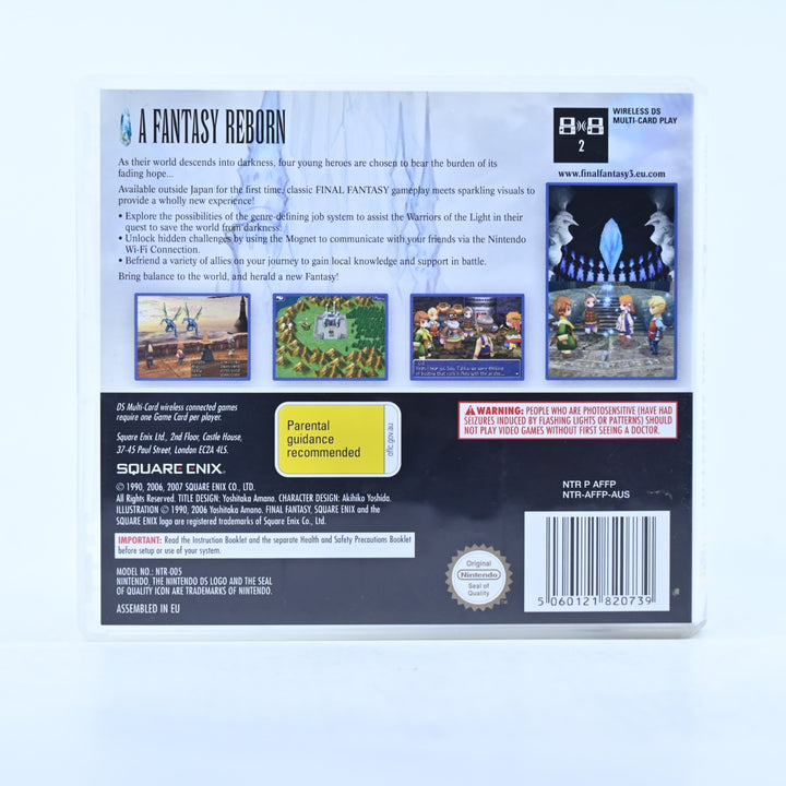 Final Fantasy III - Nintendo DS Game - PAL + Manual - FREE POST!