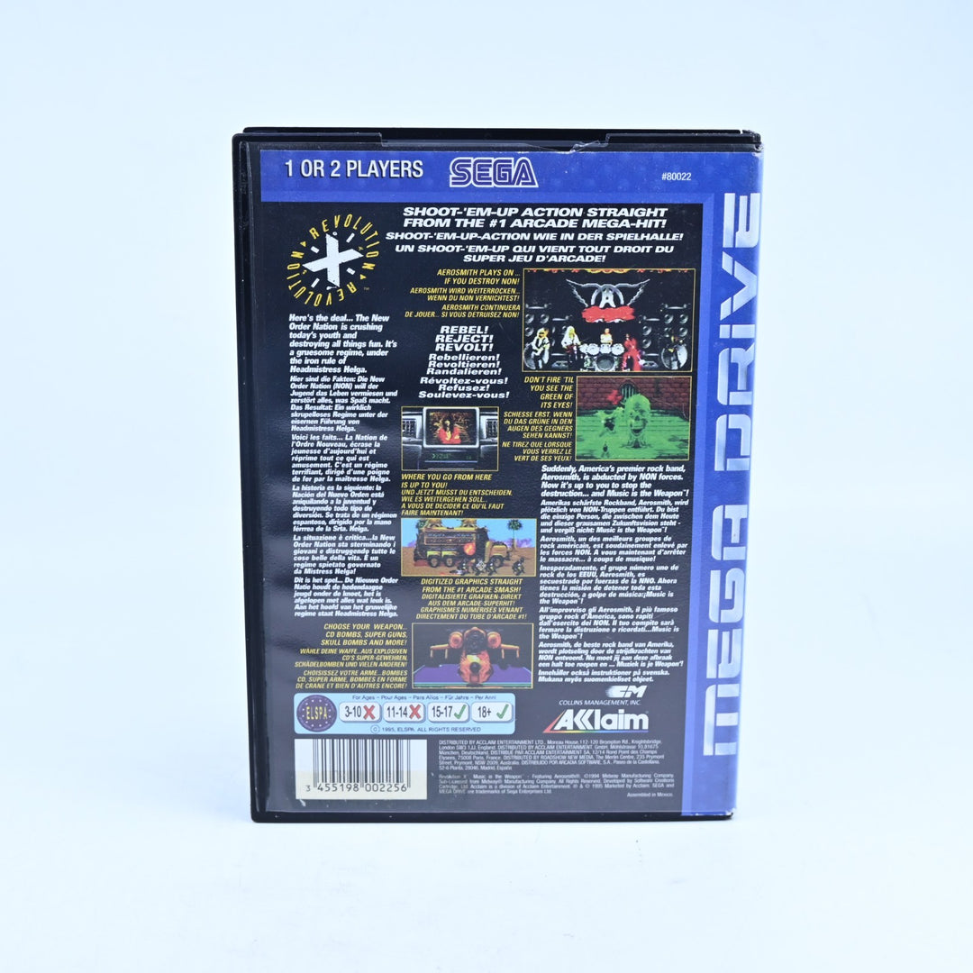 Revolution X - Sega Mega Drive Game + Manual - PAL - FREE POST!