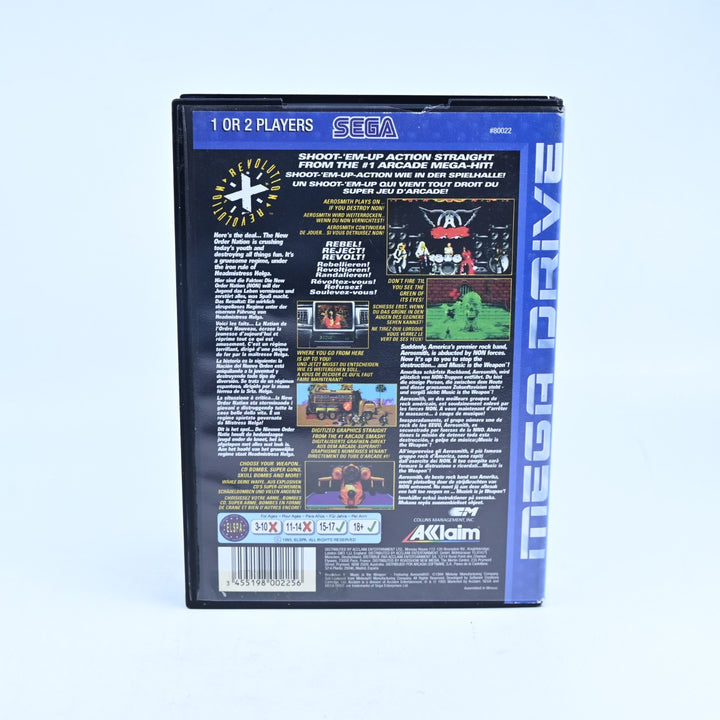 Revolution X - Sega Mega Drive Game + Manual - PAL - FREE POST!