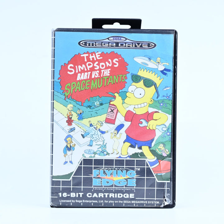 The Simpsons Bart vs. The Space Mutants - Sega Mega Drive Game + Manual - PAL