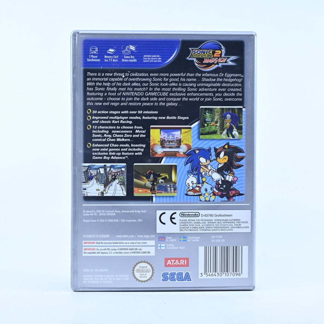Sonic Adventure 2 Battle - Nintendo Gamecube Game + Manual - PAL - FREE POST!