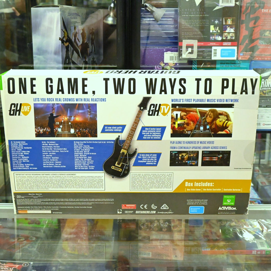 Guitar Hero Live - Xbox One Game Boxed + Guitar Dongle - PAL - FREE POST!