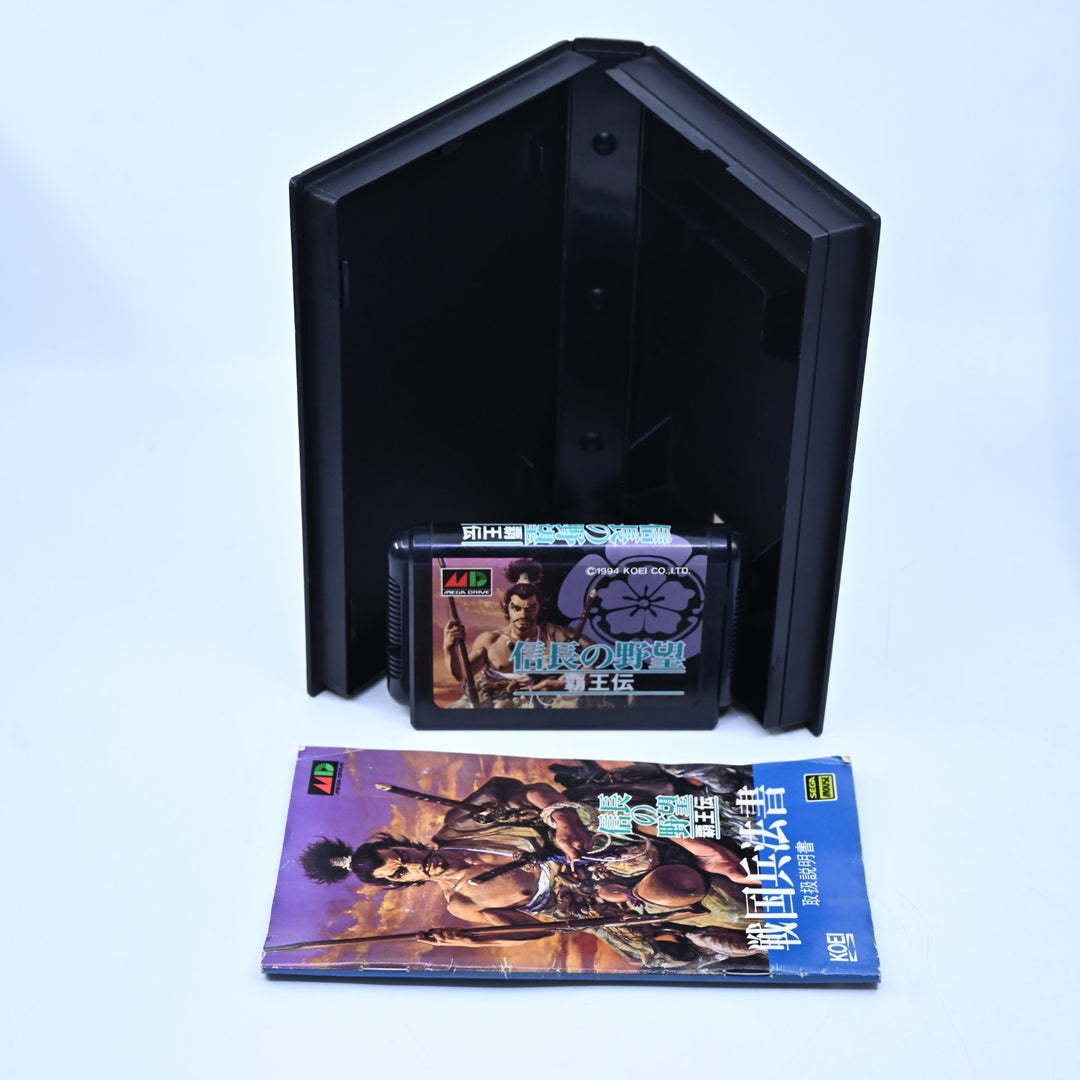 Nobunaga no Yabou: Haouden - Sega Mega Drive Game + Manual - NTSC-J