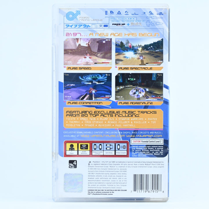 Wipeout Pure - Sony PSP Game + Manual - FREE POST!