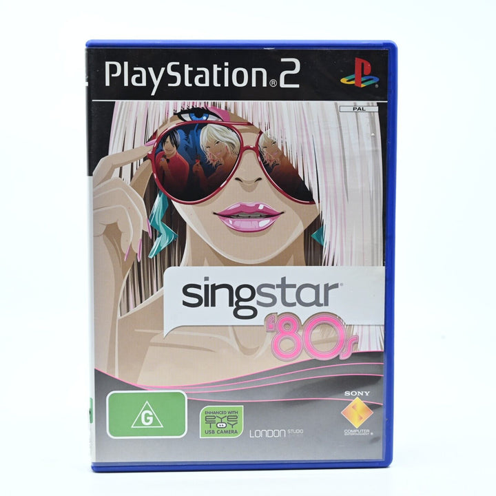 SingStar '80s - Sony Playstation 2 / PS2 Game + Manual - PAL - MINT DISC!