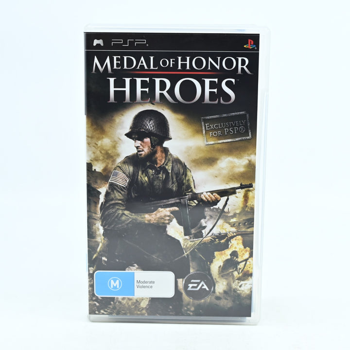 Medal of Honor Heroes - Sony PSP Game + Manual - FREE POST!