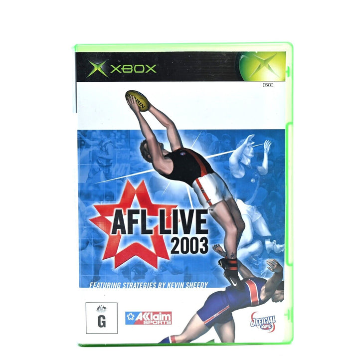 AFL Live 2003 - Original Xbox Game + Manual - PAL - MINT DISC!