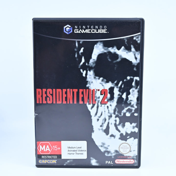 Resident Evil 2 - Nintendo Gamecube Game + Manual - PAL - FREE POST!