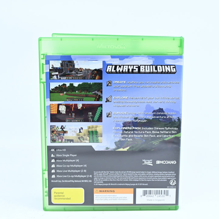 Minecraft - Xbox One Game - Scratched Disc - PAL - FREE POST!
