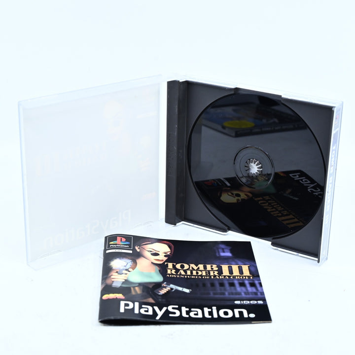 Tomb Raider III 3: Adventures of Lara Croft - PlayStation 1 / PS1 Game + Manual
