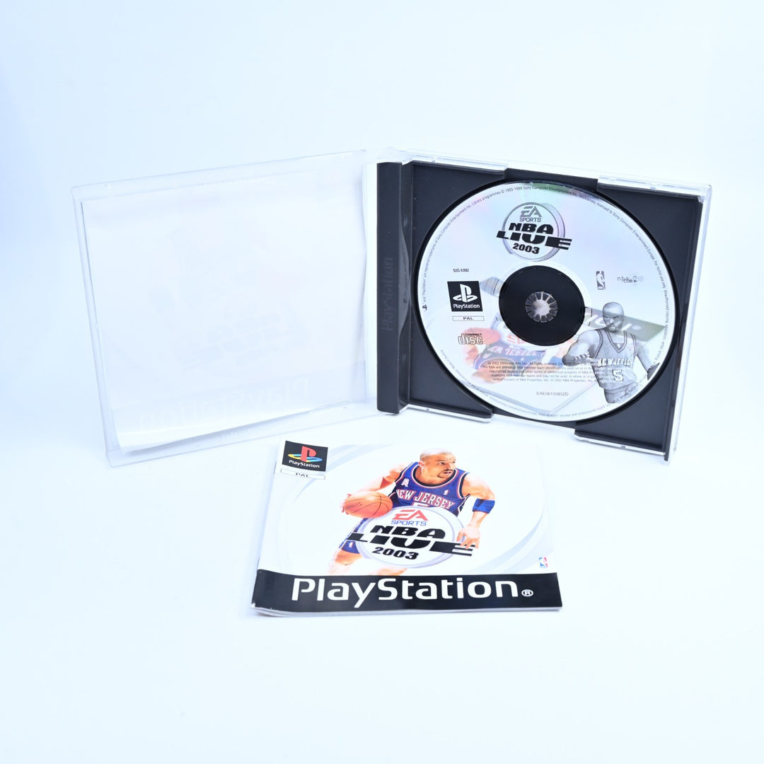 NBA Live 2003 - Sony Playstation 1 / PS1 Game + Manual - PAL - MINT DISC!