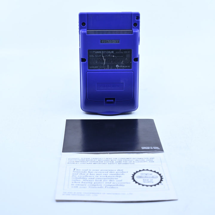 Grape Purple Nintendo Gameboy Color Boxed Console - AUS PAL - Holo label