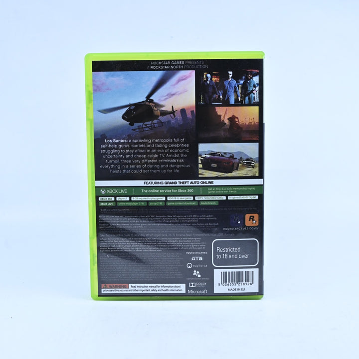 Grand Theft Auto V 5 - Xbox 360 Game + Manual + Map- PAL - NEAR MINT DISC!