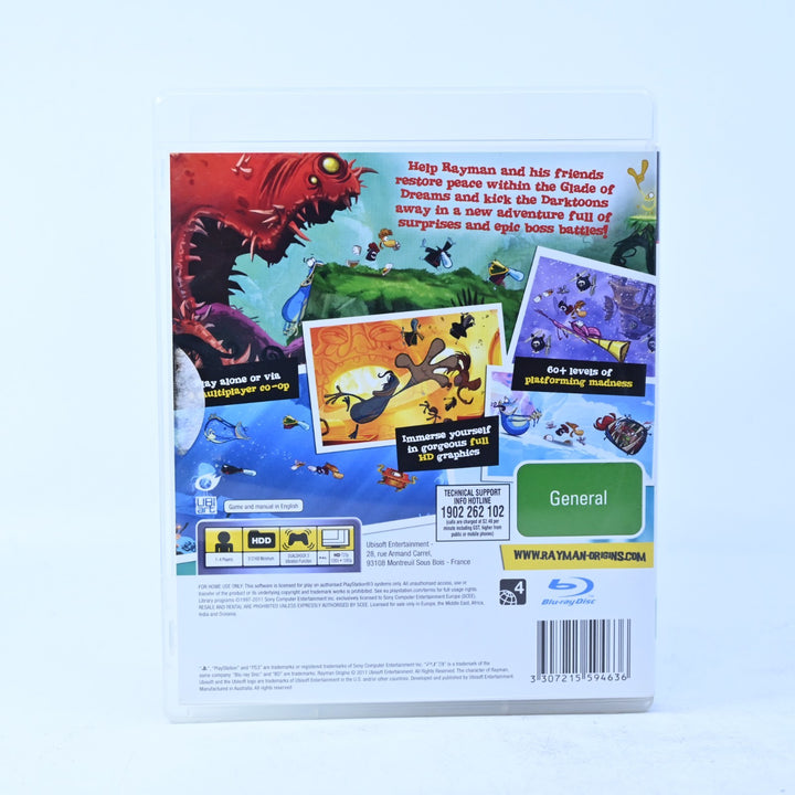 Rayman Origins - Sony Playstation 3 / PS3 Game + Manual - FREE POST!