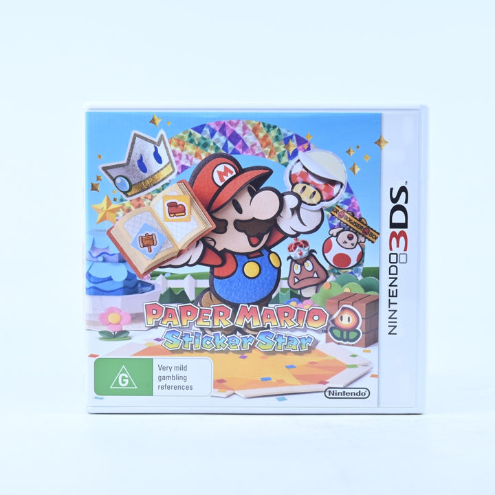 Paper Mario Sticker Star - Nintendo 3DS Game - PAL + Manual - FREE POST!