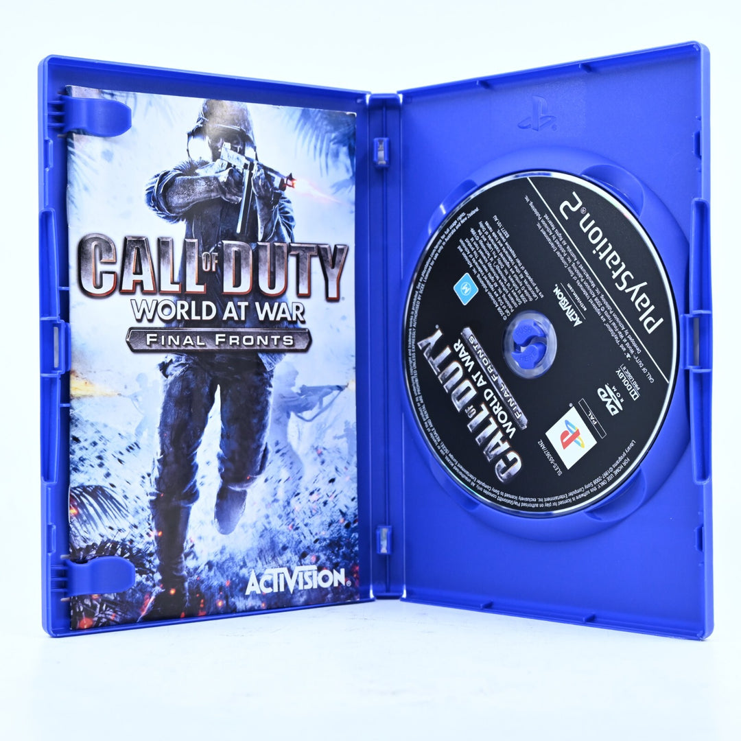 Call of Duty: World at War Final Fronts Sony Playstation 2 PS2 Game + Manual