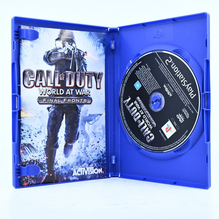 Call of Duty: World at War Final Fronts Sony Playstation 2 PS2 Game + Manual