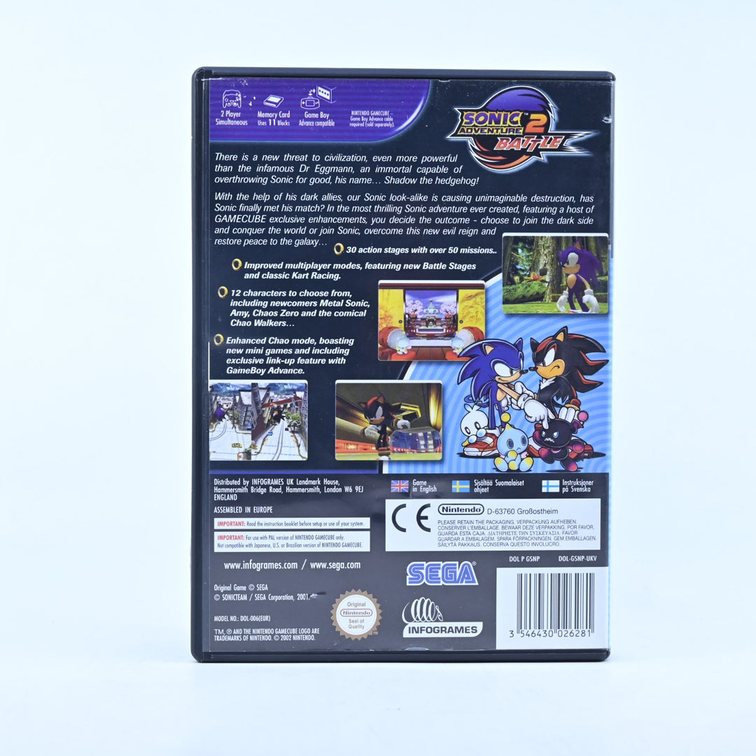 Sonic Adventure 2 Battle - Nintendo Gamecube Game + Manual - PAL - FREE POST!