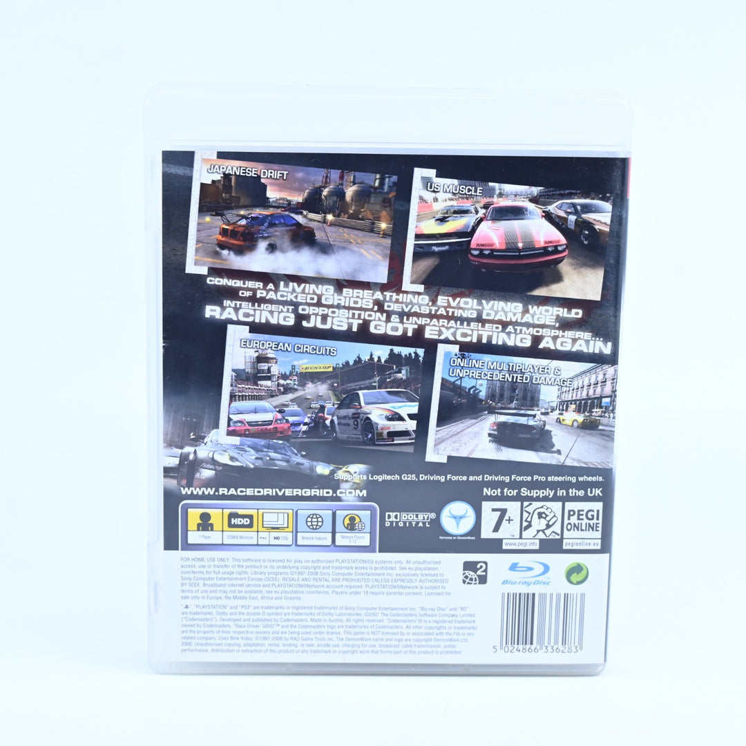 Race Driver: GRID - Sony Playstation 3 / PS3 Game + Manual - FREE POST!