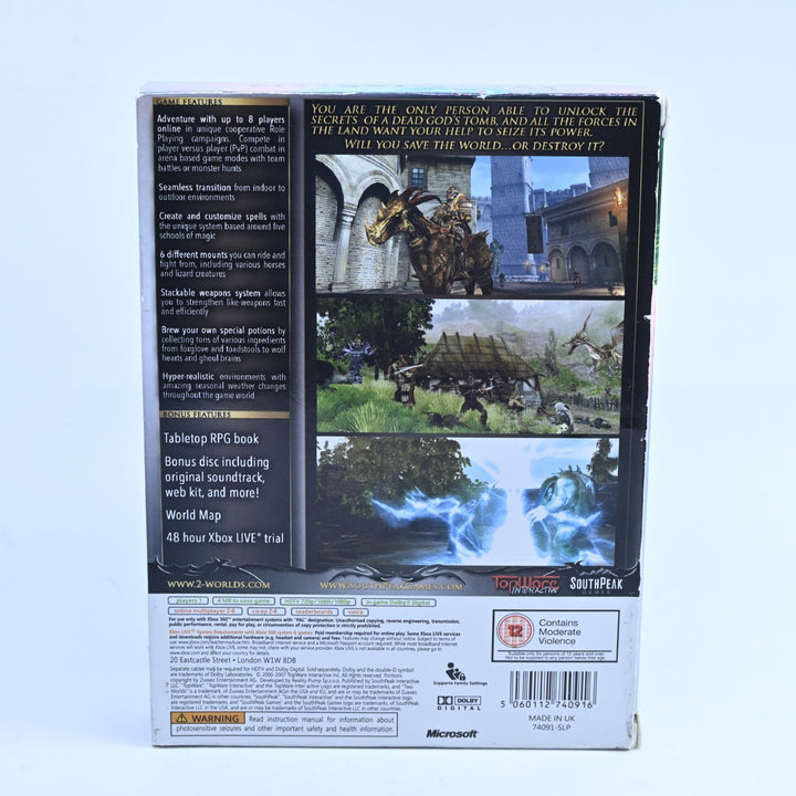 Two Worlds: Collectors Edition - Xbox 360 Game + Manual - PAL - MINT DISC!