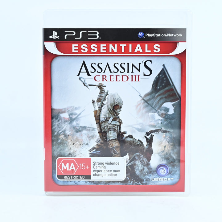 Assassin's Creed III 3 - Sony Playstation 3 / PS3 Game + Manual - FREE POST!