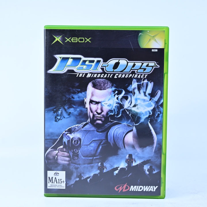 Psi-Ops: The Mindgate Conspiracy - Original Xbox Game + Manual - PAL