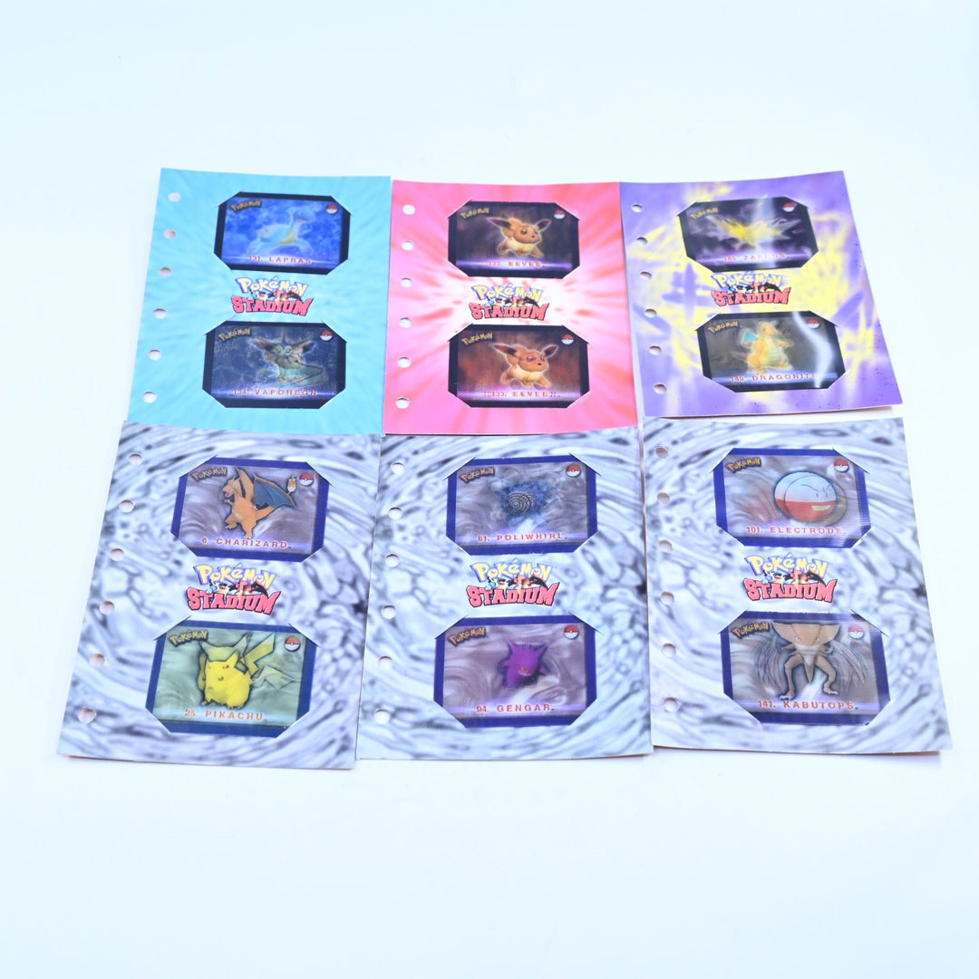Pokemon Stadium - Action 3D's Collectors Record - Complete Set - Lays