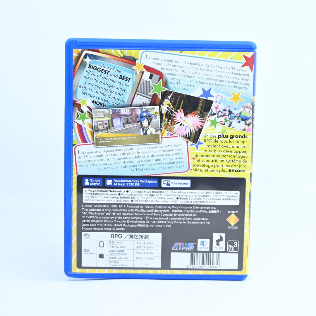 Persona 4 Golden - Sony PS Vita Game - English Playable Region Free - FREE POST!