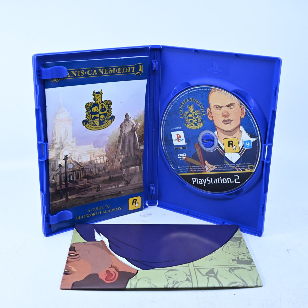 Canis Canem Edit - Bully - Sony Playstation 2 / PS2 Game + Manual + Map - PAL