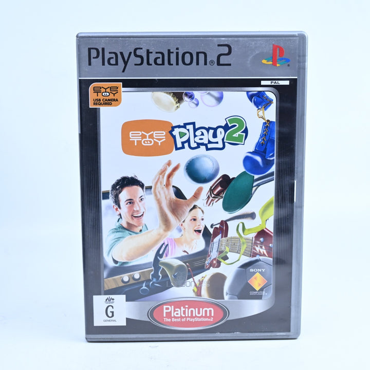 EyeToy Play 2 - Sony Playstation 2 / PS2 Game + Manual - PAL - MINT DISC!