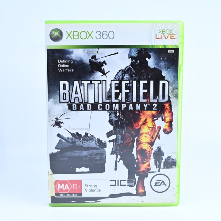 Battlefield: Bad Company 2 - Xbox 360 Game + Manual - PAL - MINT DISC!
