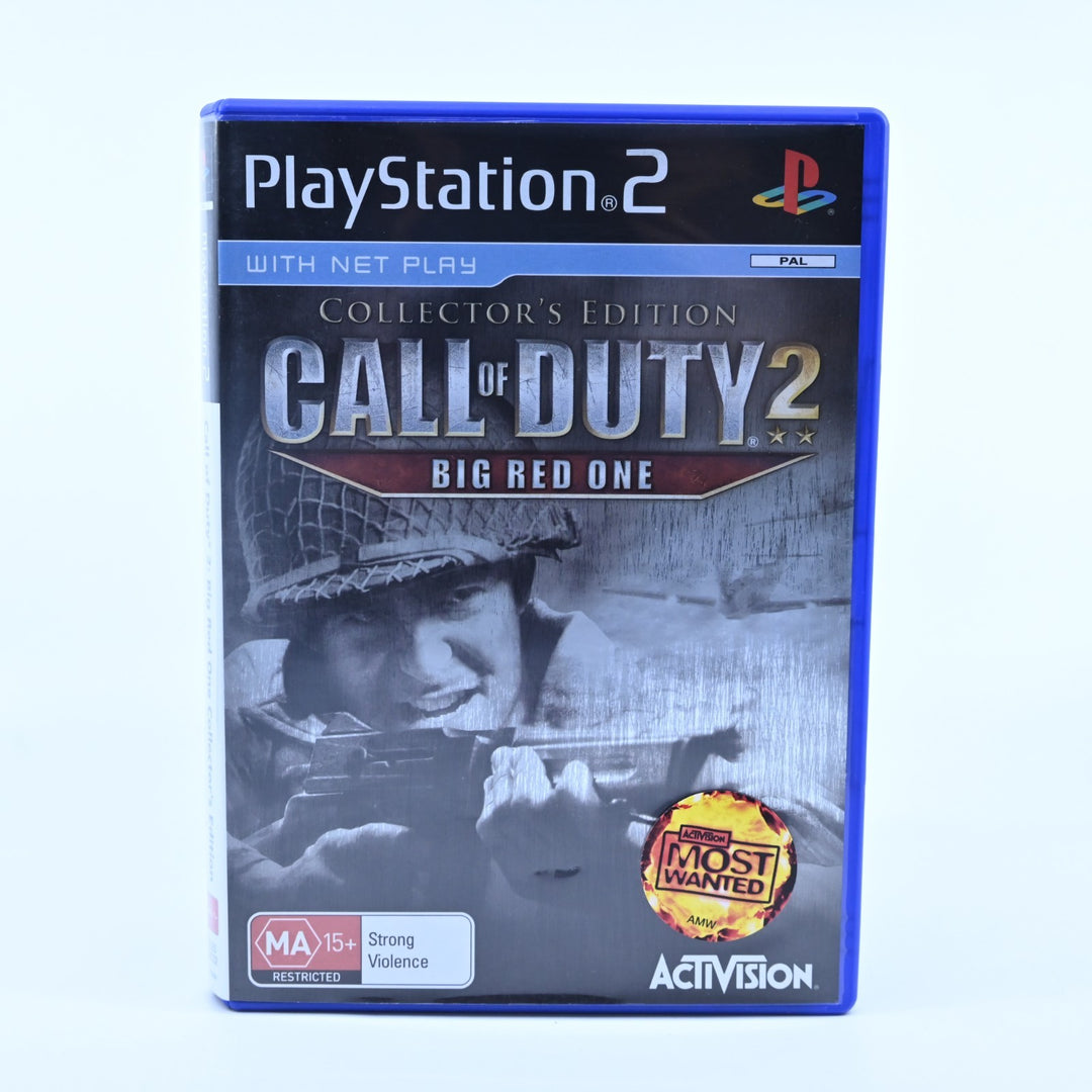 Call of Duty 2: Big Red One Collector's Edition - PS2 Game + Manual - PAL