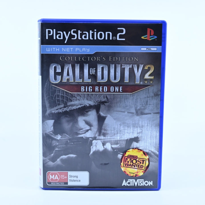 Call of Duty 2: Big Red One Collector's Edition - PS2 Game + Manual - PAL