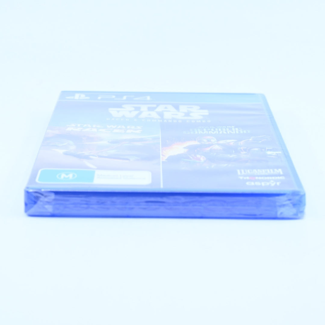 SEALED - Star Wars Racer and Commando Combo - Sony Playstation 4 / PS4 Game