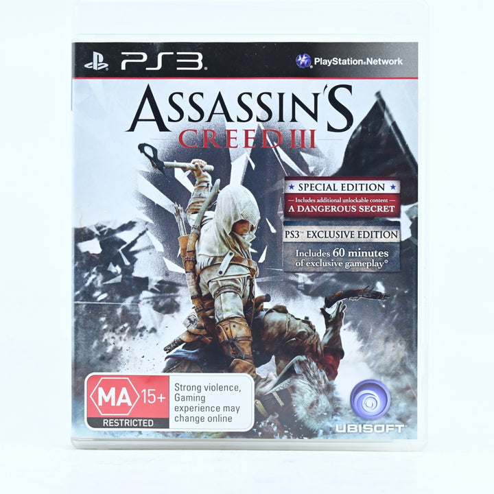 Assassin's Creed III 3 - Sony Playstation 3 / PS3 Game + Manual - FREE POST!