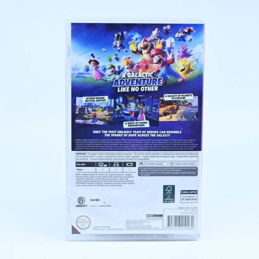 SEALED! Mario + Rabbids Sparks of Hope - Nintendo Switch Game - FREE POST!