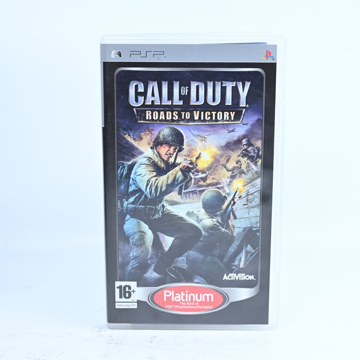 Call of Duty Roads to Victory - Sony PSP Game + Manual - FREE POST!