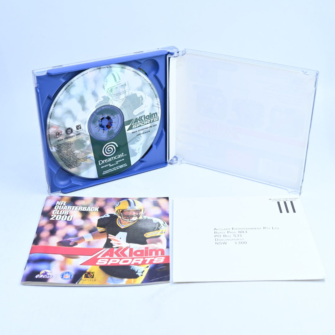 NFL Quarterback Club 2000 - Sega Dreamcast Game + Manual - PAL - MINT DISC!