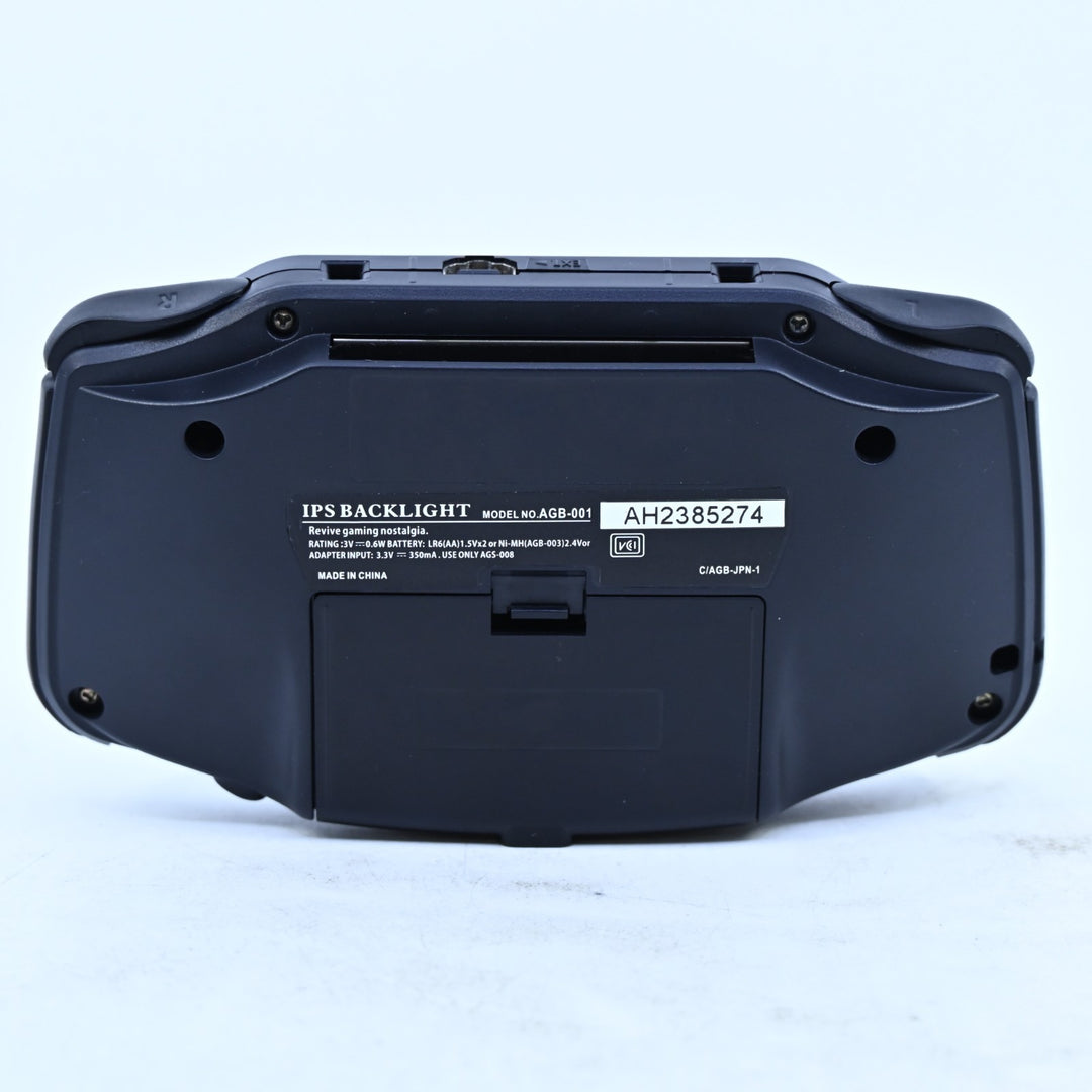 Black Gameboy Advance IPS + USB-C - Nintendo Gameboy Advance / GBA Console