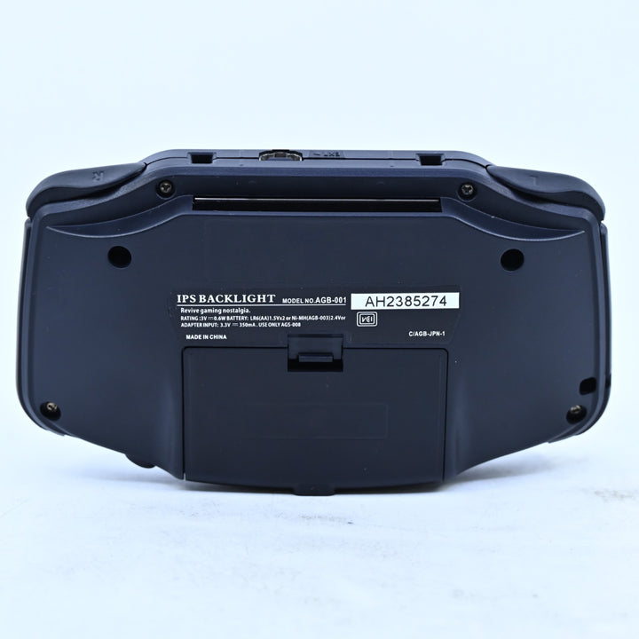 Black Gameboy Advance IPS + USB-C - Nintendo Gameboy Advance / GBA Console