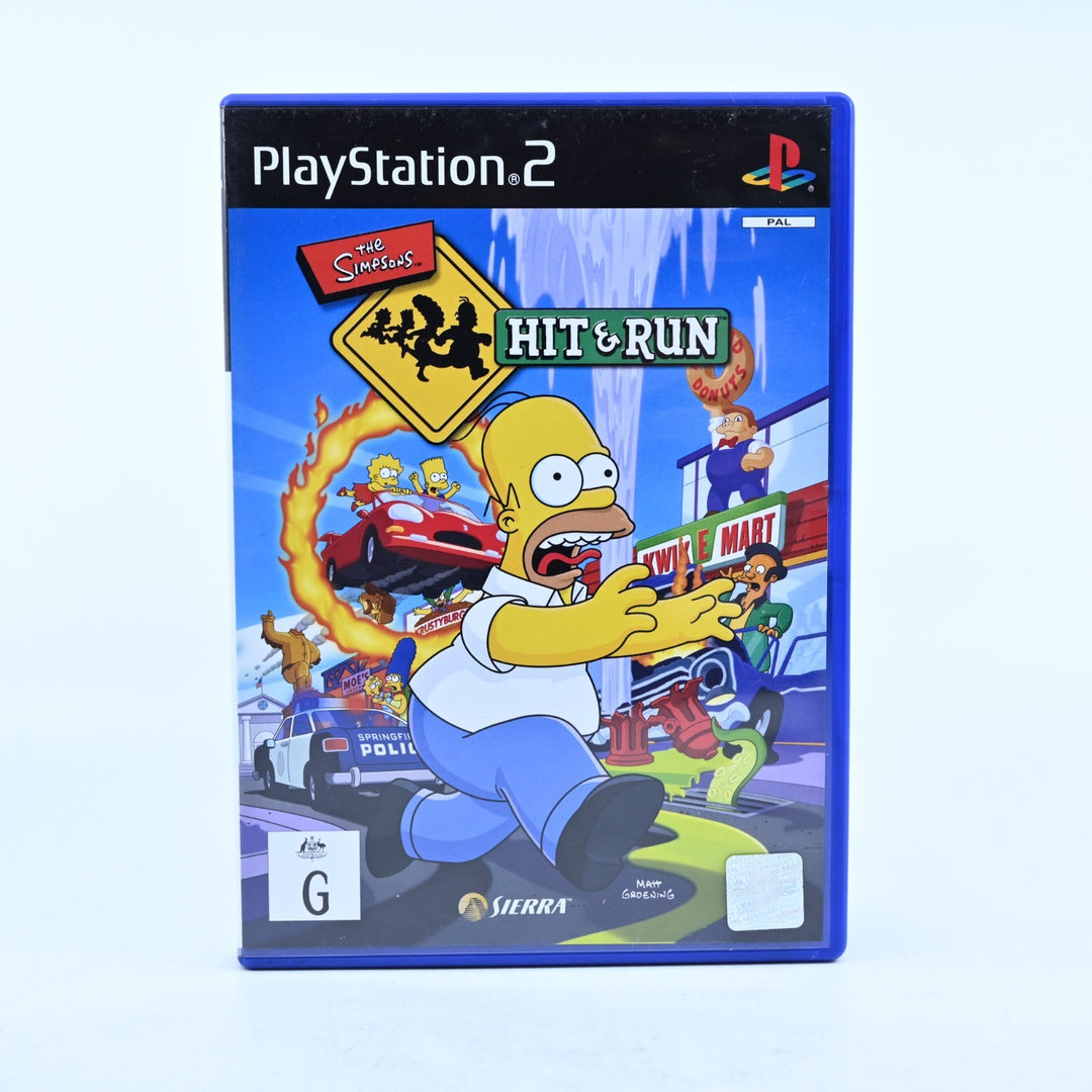 The Simpsons Hit & Run - Sony Playstation 2 / PS2 Game + Manual - PAL