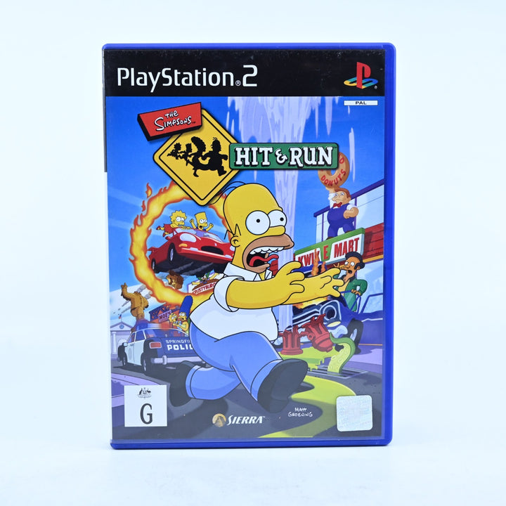 The Simpsons Hit & Run - Sony Playstation 2 / PS2 Game + Manual - PAL