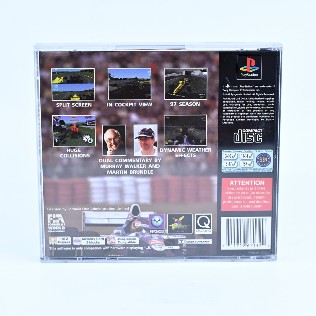 Formula 1: 97 - Sony Playstation 1 / PS1 Game + Manual - PAL - MINT DISC!