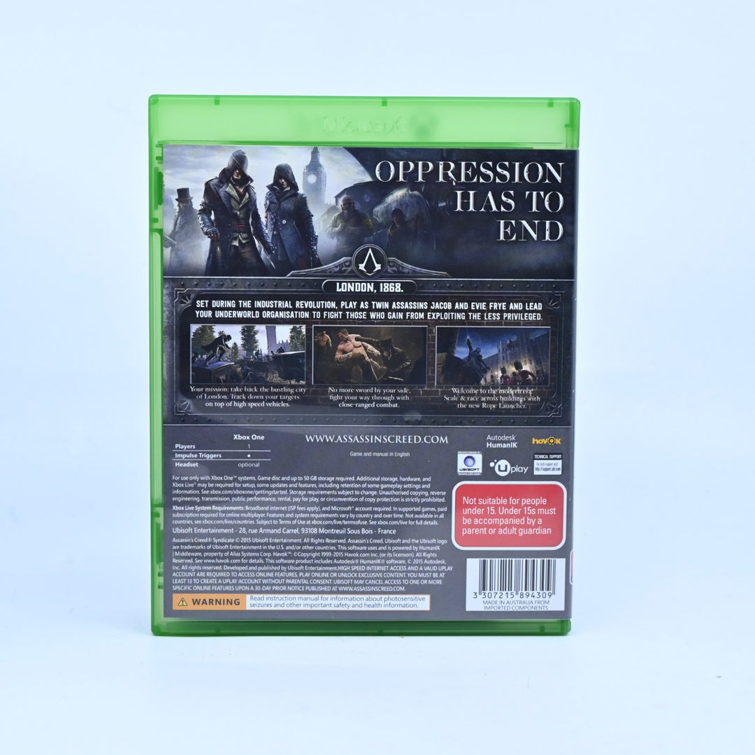 Assassin's Creed: Syndicate - Xbox One Game - PAL - FREE POST!