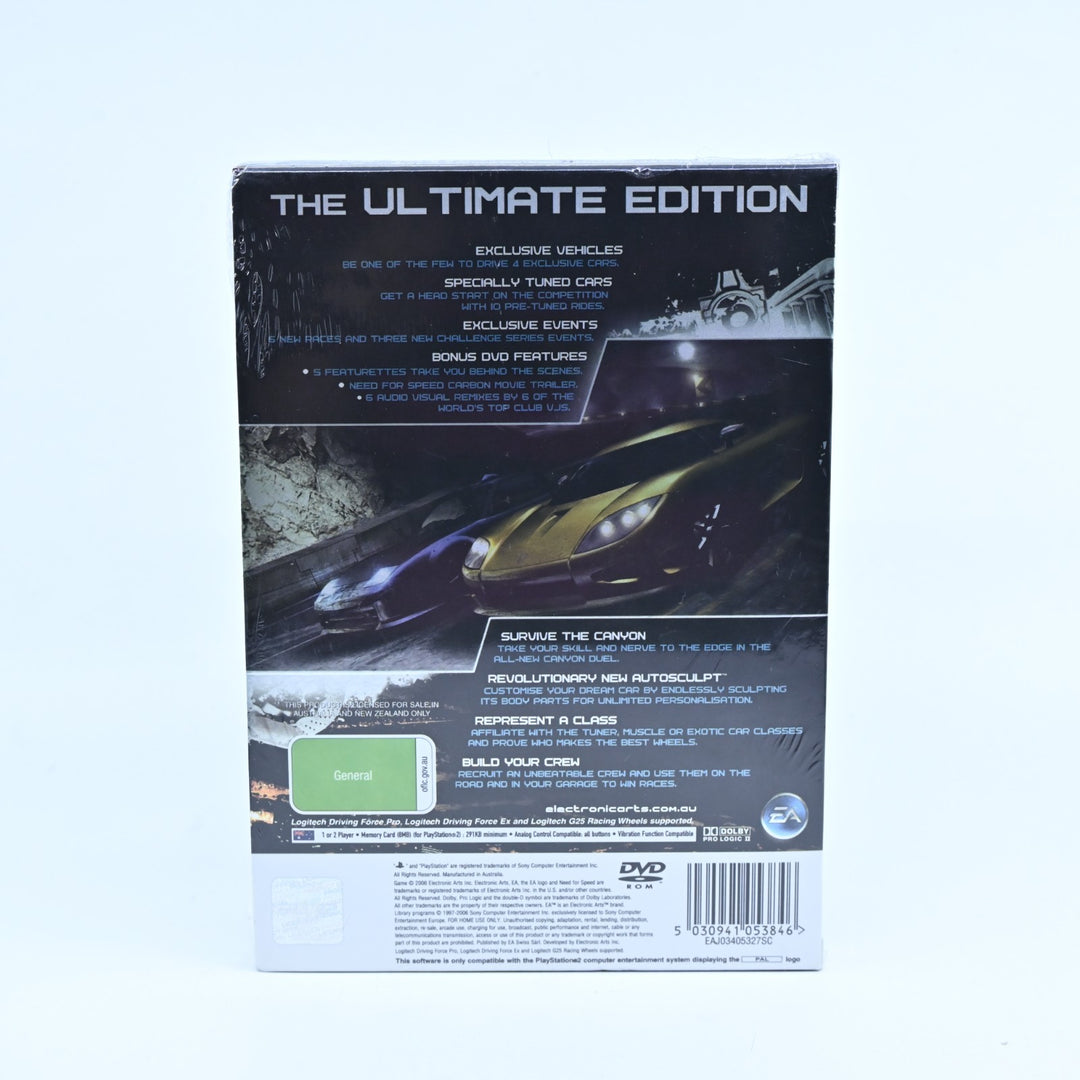 SEALED! Need for Speed Carbon - Collector's Edition - Sony Playstation 2 - PAL