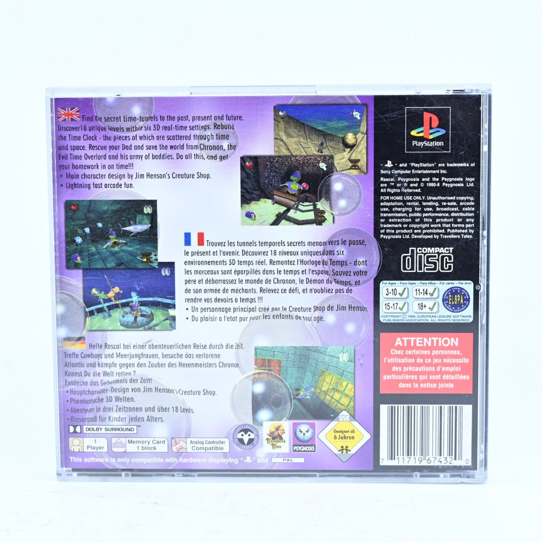 Rascal - Sony Playstation 1 / PS1 Game - No Manual - PAL - MINT DISC!