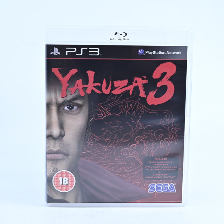 Yakuza 3 - Sony Playstation 3 / PS3 Game - No Manual - MINT DISC!
